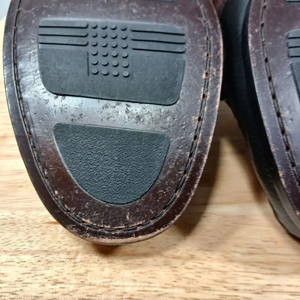 Johnston & Murphy Aragon II Kiltie Tassel Loafers Mens 9.5W Brown Black Leather